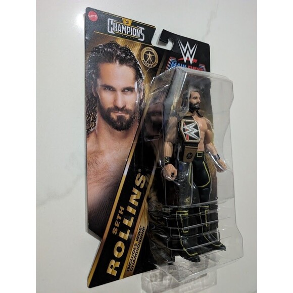WWE Wrestling Main Event Series Champions Seth Rollins Action Figure Title Belt - Picture 3 of 5
